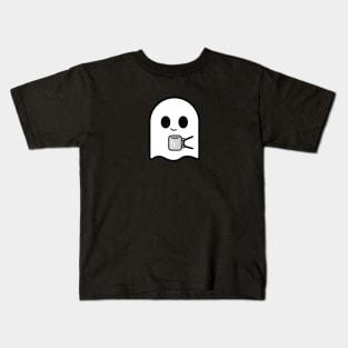 Cozy Ghost with Hot Cocoa Kids T-Shirt